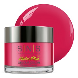 SNS Healthy Natural Nails SNS Nail Dip Powder, Gelous Color Dipping Powder - Fresh Winter Berry (Pink/Red, Fuchsia Berry, Cream) - Long-Lasting Dip Nail Color Lasts 14 Days ?C Low-Odor & No UV Lamp Required - 1 oz