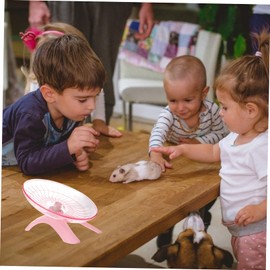 TEHAUX Guinea Pig Wheel Hamster Toy Hamster 10 inch Sports Toys hampster Wheel Silent Hamster Wheel Hamster Stuff Running for Rat Hamster Supplies Run disc Glider Hedgehog pet Purple