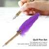 Quill Pen Set Retro Elegant Exquisite Pattern Smoothing Writing Feather