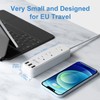 European Travel Plug Adapter, Unidapt International Power Strip, US to