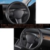 YHJKOPO Black Steering Wheel Cover for Nissan Serena C28 Nissan