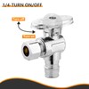 5-PCs HeSun Expansion Pex Angle Stop Valve, 1/2" Pex-a x