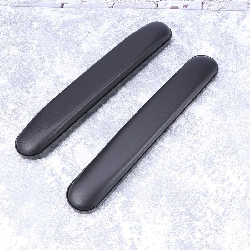 Exceart 2Pcs Padded Armrests Universal Arm Pads Replacement Leather Armrest