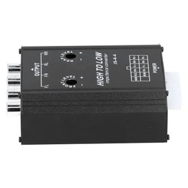 1Set Audio Converter 12V 4 Channel Car Audio Speaker High to Low Level Converter Adapter Connector RCA Port Anti‑Interference