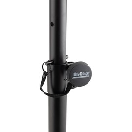 On-Stage SMS6600-P Hex-Base Monitor Stands Pair(Height-Adjustable Pedestal Studio Speaker Stands, Locking Pin, Hexagonal Base, Steel Construction, Nonslip Rubber Feet, Optional Floor Spikes, Black)