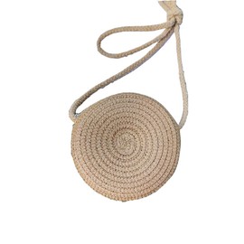 Rockreyoa Small Straw Shoulder Bag Children's Shoulder Bags Cute Straw Bag Floral Beach Bag Boho Crossbody Bags with Long Strap for Girls Women Leisure Travel Holiday Brown, brown