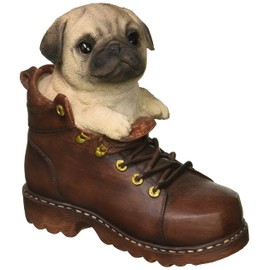 Toyo Sekisou Object Dog Ornament, Pug, 6.9 x 3.3 x 6.3 inches (17.5 x 8.4 x 16.1 cm) 14251