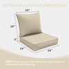 Pakunoda Premium Outdoor Seat Cushion Chair Cushions for Patio Furniture