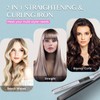 LANVIER Hair Straightener Flat Iron, 2 in 1 Hair Straightener