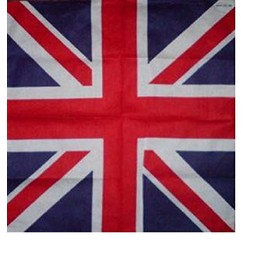 UNION JACK BANDANA BRITISH FLAG COTTON BRITAIN HEAD NECK SCARF