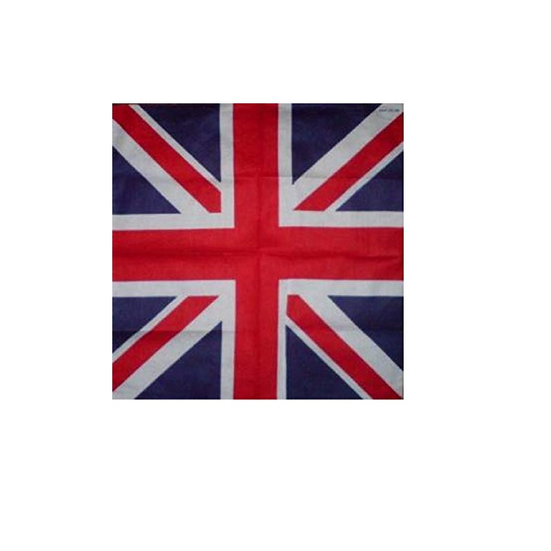 UNION JACK BANDANA BRITISH FLAG COTTON BRITAIN HEAD NECK SCARF