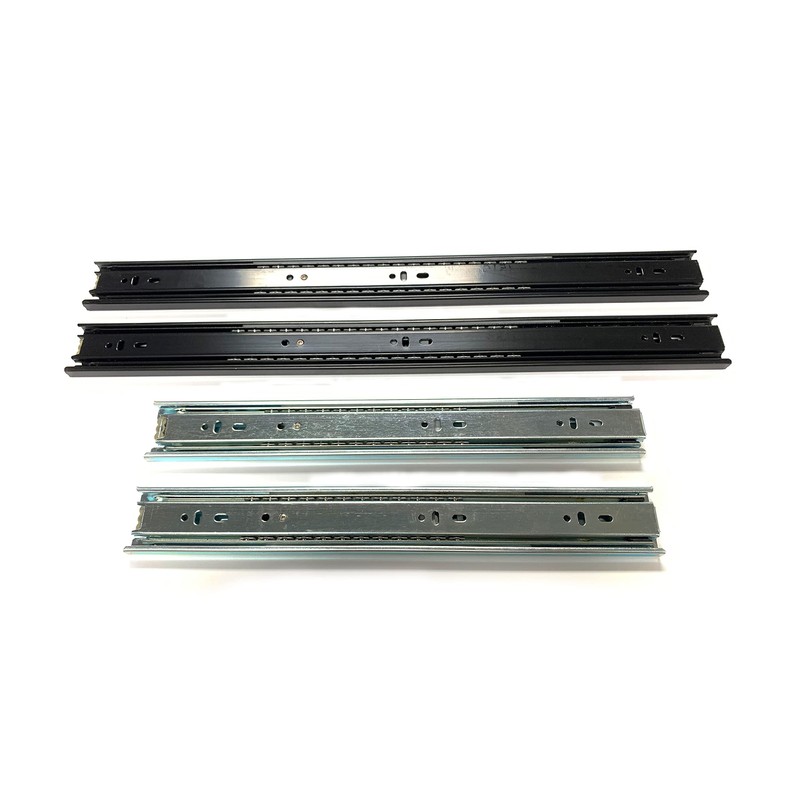 20" Full Extension Slides in Black - 1 Pair