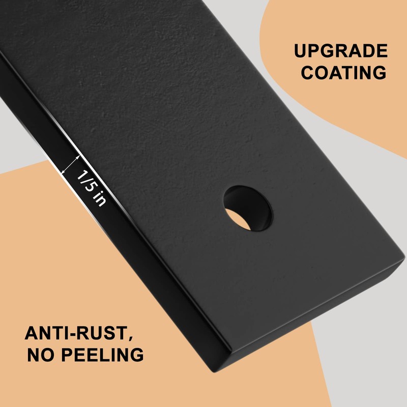 LuckIn 8 Inch Wall Shelf Brackets (Fit 7.25" Board) 4-Pack,