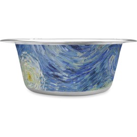 RNK Shops The Starry Night (Van Gogh 1889) Stainless Steel Dog Bowl - Small