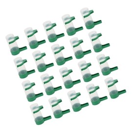 Yardwe 20 Piezas Bebedero Automático para Pájaros Dispensador de Agua para Loros Plato de Agua para Pájaros para Jaulas y Comederos Automáticos
