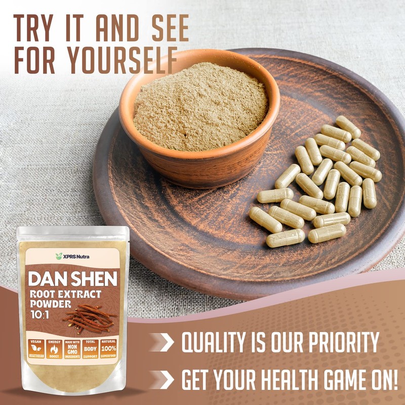 XPRS Nutra Dan Shen Root Extract Powder 10:1- Premium Dan