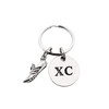 RUN XC Pewter Pendant Key Chain - Pewter Running Shoe