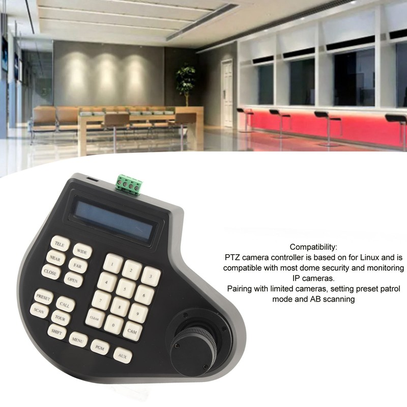 PTZ Pan Tilt Keyboard Controller Analog Coaxial Dome Camera Controller