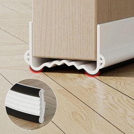 Door Gap Seal Strip for Noise Reduction, Soundproofing & Draft Blocking Door Gap Seal (Brown) 5ea