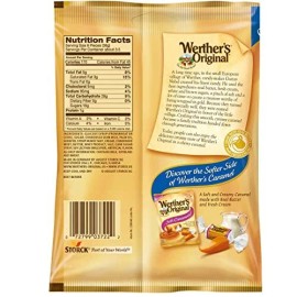 Werther's Original Chewy Caramel Candy, 5 Oz Bags (Pack of 12)