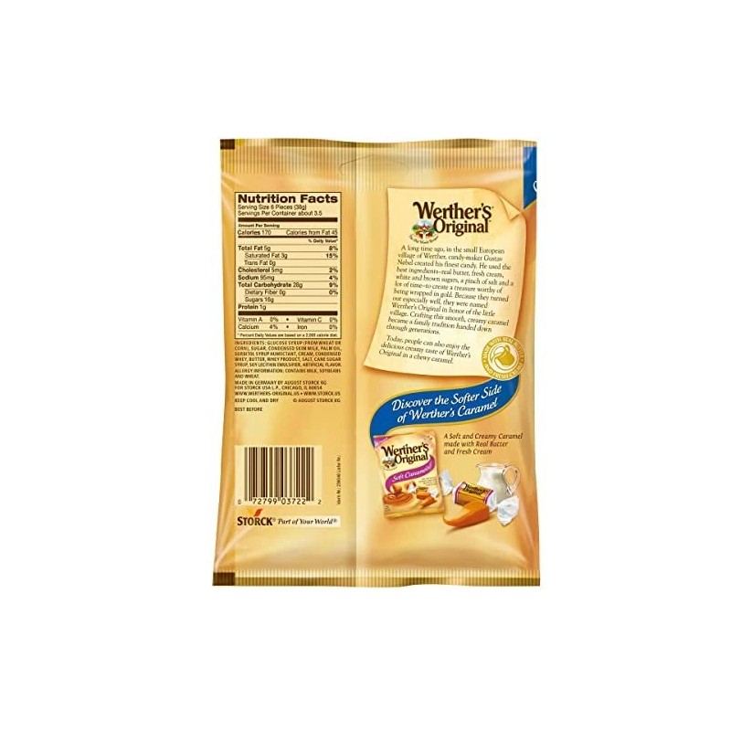 Werther's Original Chewy Caramel Candy, 5 Oz Bags (Pack of