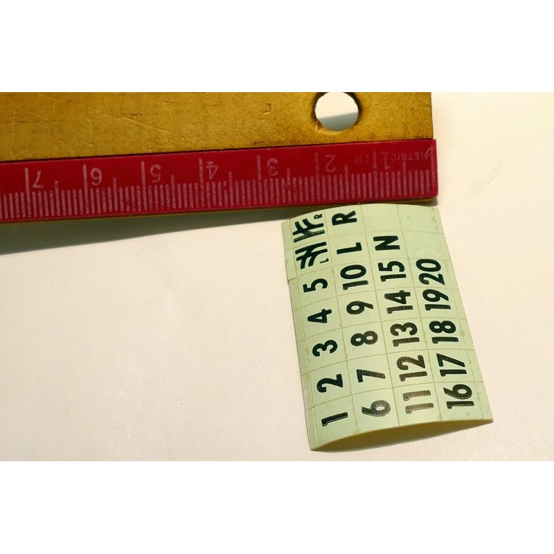 Atlas HO Scale atlas Decals, Block Number Decal Stickers for