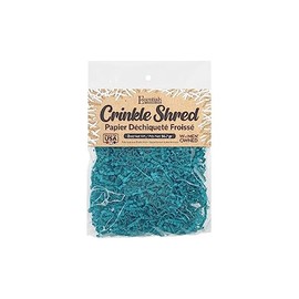 Essentials by Leisure Arts Crinkle Shred Bag, Sea Blue, 2oz Shredded Paper Filler, Crinkle Cut Paper Shred Filler, Box Filler, Shredded Paper for Gift Box, Paper Crinkle Filler, Box Filling
