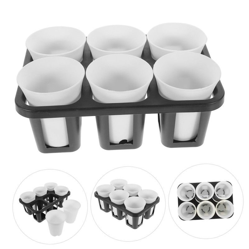 SUPVOX Garden Decor 6 in 1 Flower Pot Set Pot