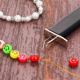 Bead Knotting Tools for Jewelry Making Create Knots for DIY Jewelry Pearl Beading Knotting Tools (Black)