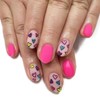Short Press on Nails Almond Fake Nails Pink False Nails