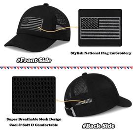 Sarfel Baby Baseball Cap Infant Hats 6-12 Months Infant Baseball Cap Baby Hats 6-12 Months Kids 4th of July Hat USA Accessories