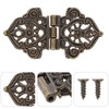 Operitacx 20 Pieces Antique Small Brass Hinges Box Hinges with