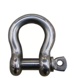 MarineNow 1/4” US TYPE MARINE CHAIN RIGGING BOW SHACKLE FOR BOAT 316 STAINLESS STEEL