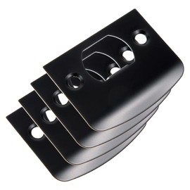 WOONEKY 4Pcs Stainless Steel Deadbolt Strike Plates Door Reinforcement Kit Durable Door Knob and Deadbolt Cover Plates Secure Your Front Door with Easy Installation