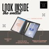 ag wallets 2 ID Leather Bifold License Holder (Black)