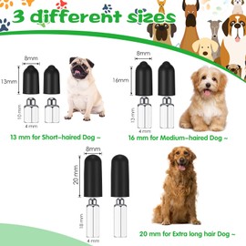 36 Pieces Column Rubber Sleeve Safe Prong Collar Cover Contact Points Replacement Part for Pet Dog Training Collars