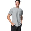 MeetHoo Mens Up2st Rash Guard Shirt, Gray, XL UK