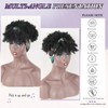 LEOSA - Peluca de pelo rizado para mujeres negras 2