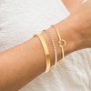 Yimofy Gold Bracelets for Women 14K Gold Plated Layered Bangles