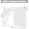 SCOCANOPY Door for 10x10 Canopy Frame One Central Zipper Design