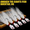 Bucktail-Jigs-Saltwater-Hair-Jigs-Head -Fishing-Lures-Assorted Kit