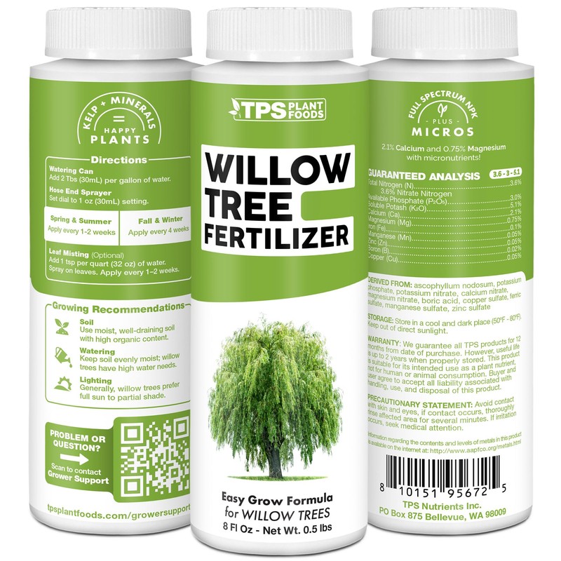 Willow Fertilizer for Willow Trees, Great for Weeping Willow, Corkscrew