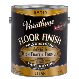 RUST-OLEUM 130231 Clear Satin Floor Finish, 1 Count (Pack of 1), 12 Fl Oz