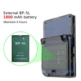 RG300 Retro Handheld Game Console with Open Source System Retro Game Console 16G + 32G TF Card Handheld Video Games 3 Inch IPS Screen Arcade Retro Portable Device Black Transparent