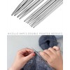 11 Sizes 10" 25CM Stainless Steel Double Pointed Knitting Needles