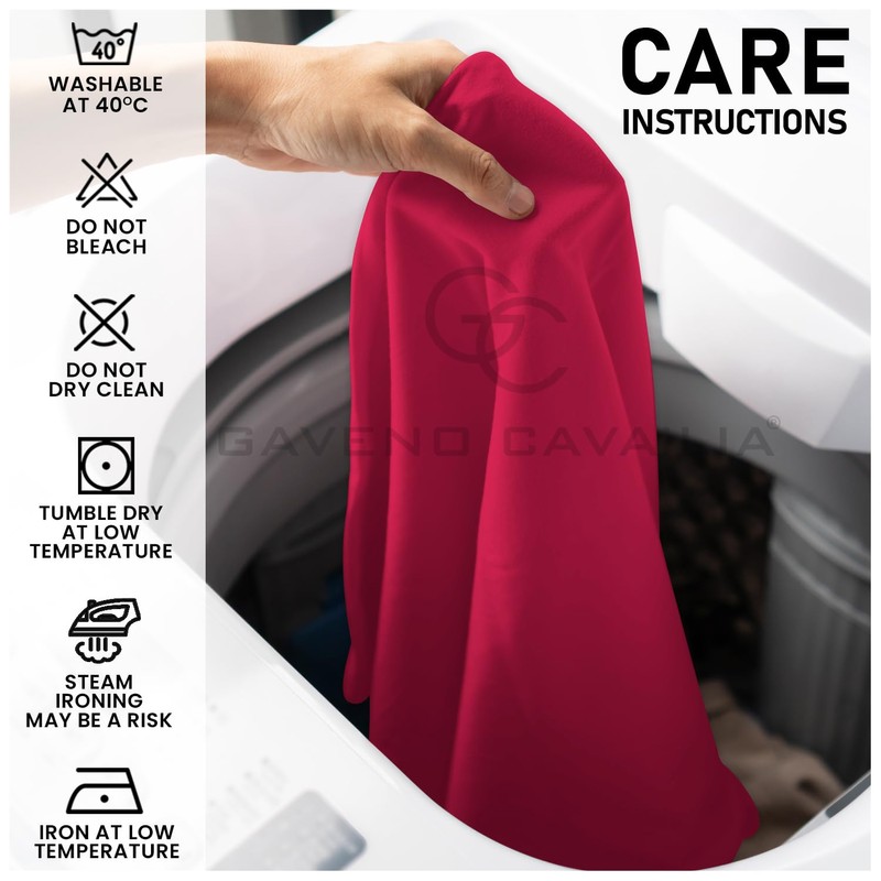 Premium King Size Extra Deep Fitted Sheet Red - Extra