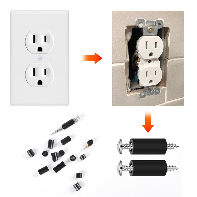 1000pcs ABS Round Spacer Washer Assortment Kit, M3 M4 Nylon