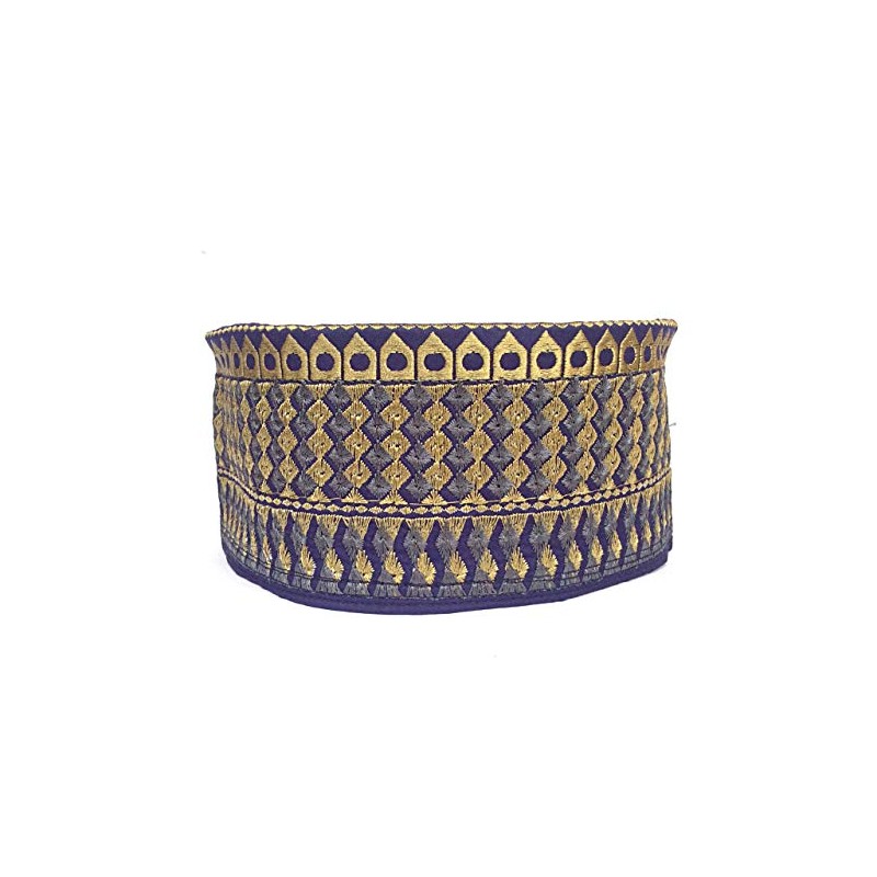 Kufi Men's Unisex Skull Cap Broad Strap Solid Hat with