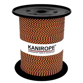 Kanirope® Polypropylene Rope Multibraid 3 mm 100 m Special Edition (Design6) Flag Germany Tricolour Black/Red/Yellow 8x Braided