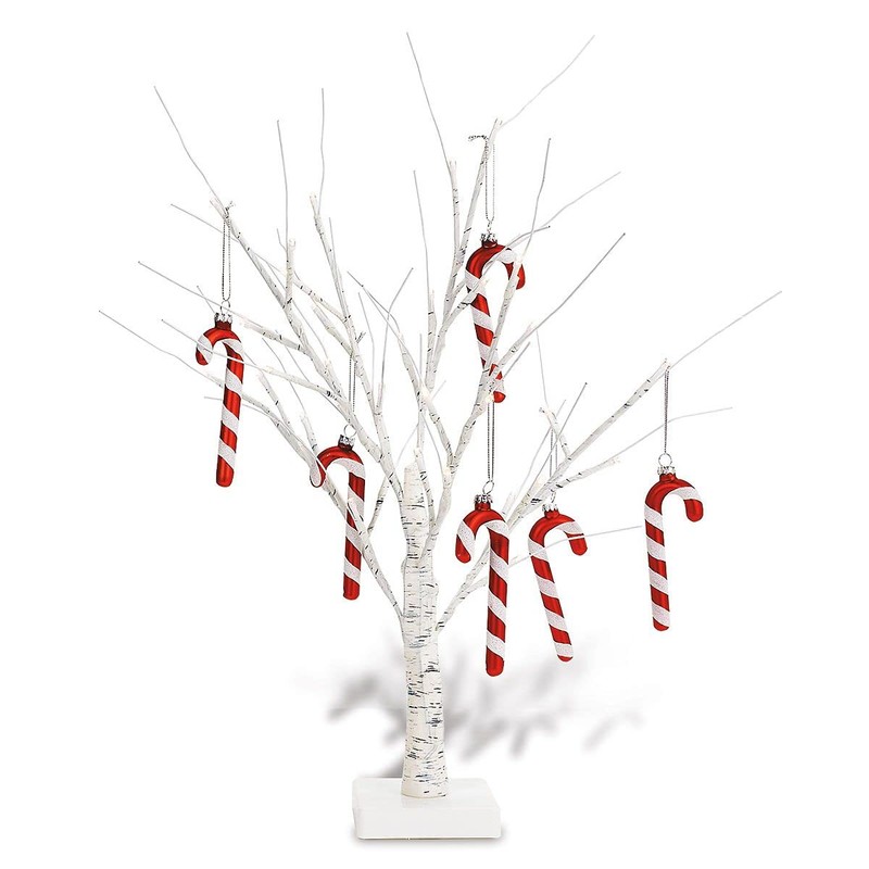 Lillian Vernon White Birch Light-Up Easter Tree - 15" Tabletop